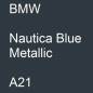 Preview: BMW, Nautica Blue Metallic, A21.